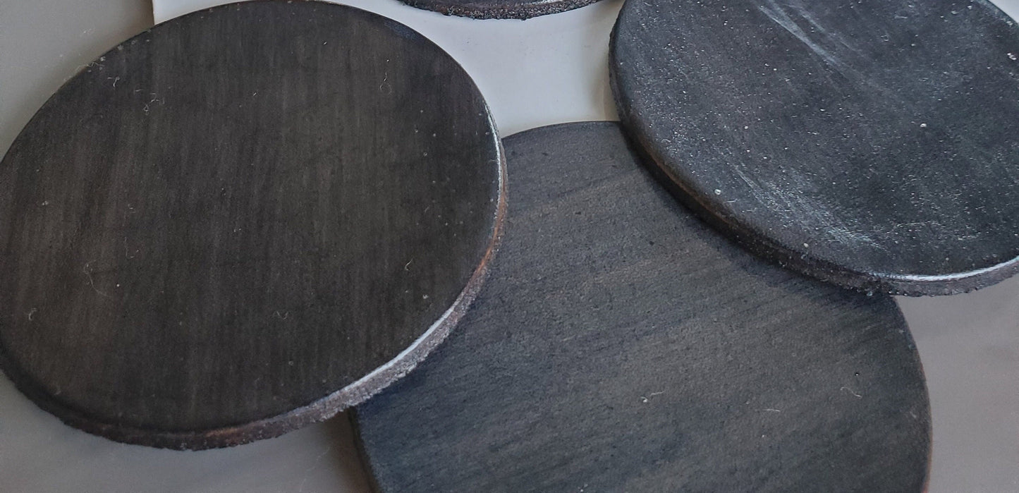 Coaster Set Set of Four, Leather Coaster Variety of Colours Drinkware Coasters Leather Anniversary Gift Hostess Gift Leatherware,