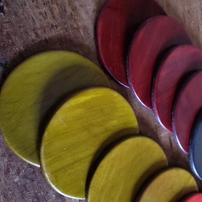 Slate Leather Coaster Set of Four Leather Anniversary Gift Variety of Colours Drinkware Coaster Housewarming Gift Hostess Gift Leatherware