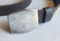 Hexagon Buckle & Belt Unisex Buckle and Leather Belt Hypoallergenic Unisex Buckle Stainless Steel Canadian Buckle and Leather Belt for Jeans