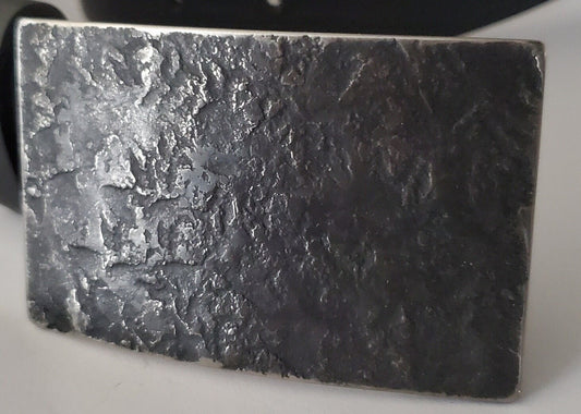 Kilt Buckle Charcoal Anvil Textured Buckle for Kilt Blacksmith Made Canadian Buckles Hand Forged Fits 2" Kilt Belt Gift Bag Included