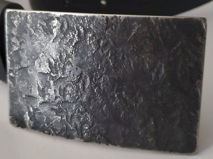 Kilt Buckle Charcoal Anvil Textured Buckle for Kilt Canadian Made Blacksmith Buckles Hand Forged Fits 2" Kilt Belt Gift Bag Included