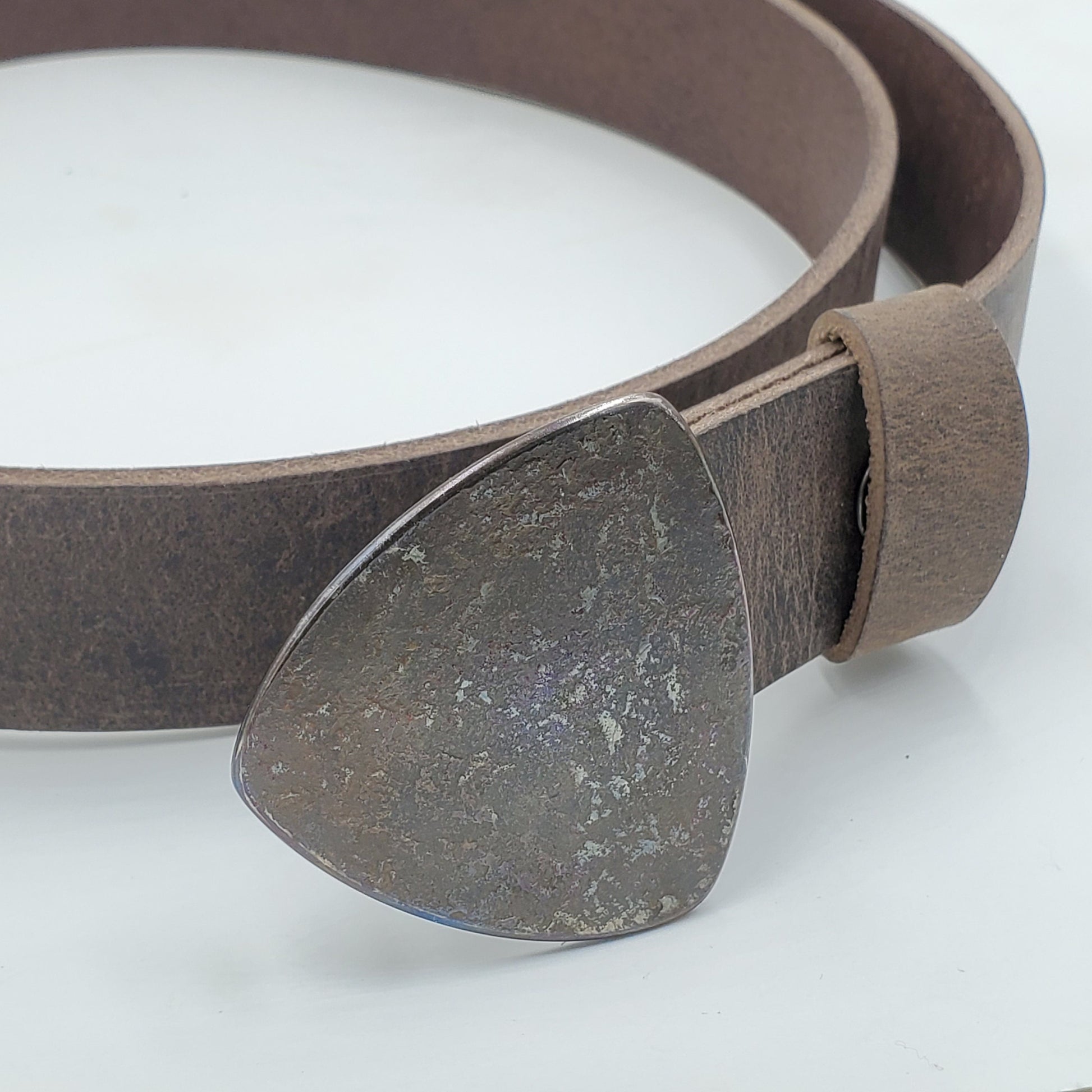 Arrowhead Buckle & Belt, Father's Day Gift, Mother's Day Gift, Handforged Buckle, Handcut Belt Cut to Your Size