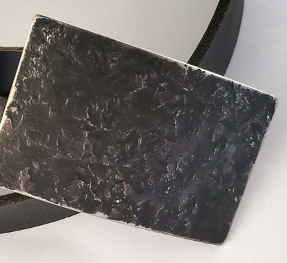 Kilt Buckle Charcoal Anvil Textured Buckle for Kilt Canadian Made Blacksmith Buckles Hand Forged Fits 2" Kilt Belt Gift Bag Included
