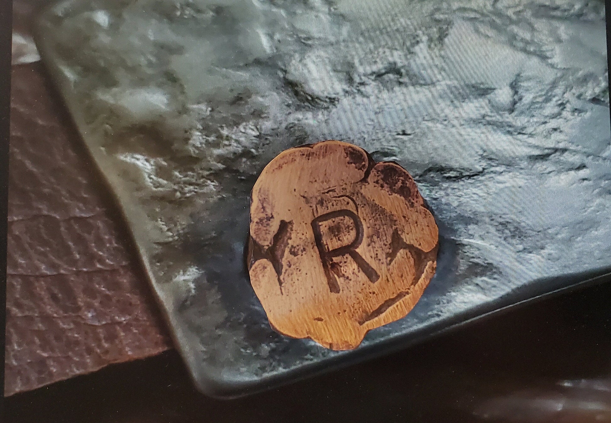 Initial Belt Buckle Personalized Keepsake Monogrammed Gift w/ Gift Bag Hypoallergenic Buckle Stainless Steel Buckle For 1.5" Leather Belt