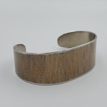 Wrist Cuff Bracelet Multicolored Hand Forged Hypoallergenic Unisex Gifts Stainless Steel Cuff Signed Original by Aucoin with Gift Bag