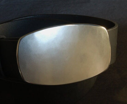 Silver Belt & Buckle City Slicker Hand Forged Buckle Unisex Gift Buckle and 1-1/2" Belt for Blue Jeans Western Belt Buckle UNISEX Rodeo Wear