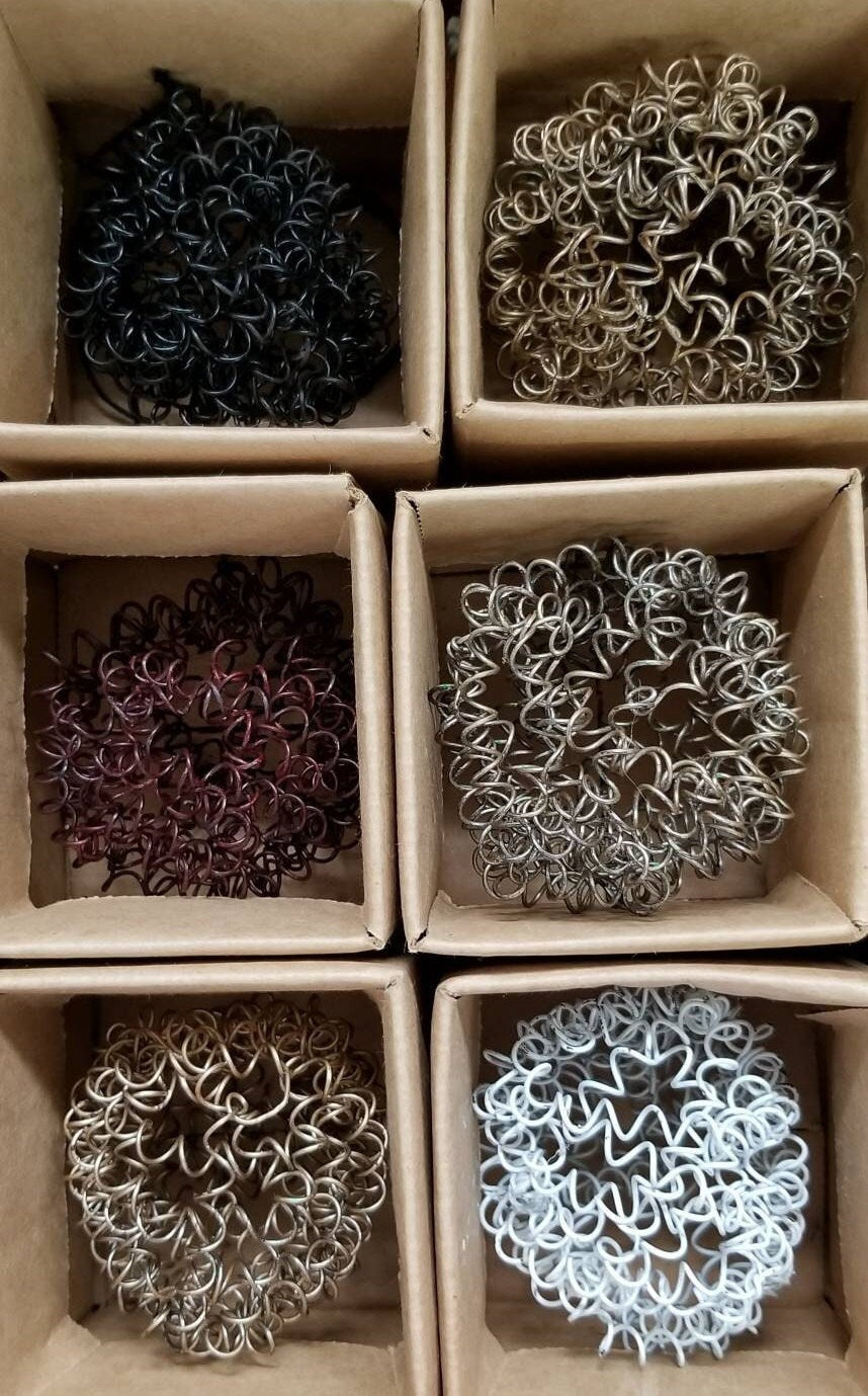 Wire Ball Stocking Stuffer Christmas Tree Ornament Metal Ornament Holiday Ball Handmade Holiday Decorations Commercial Interior Decor