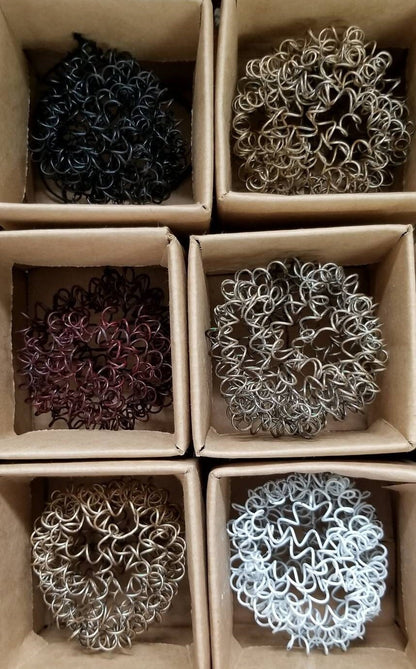 Wire Ball Stocking Stuffer Christmas Tree Ornament Metal Ornament Holiday Ball Handmade Holiday Decorations Commercial Interior Decor