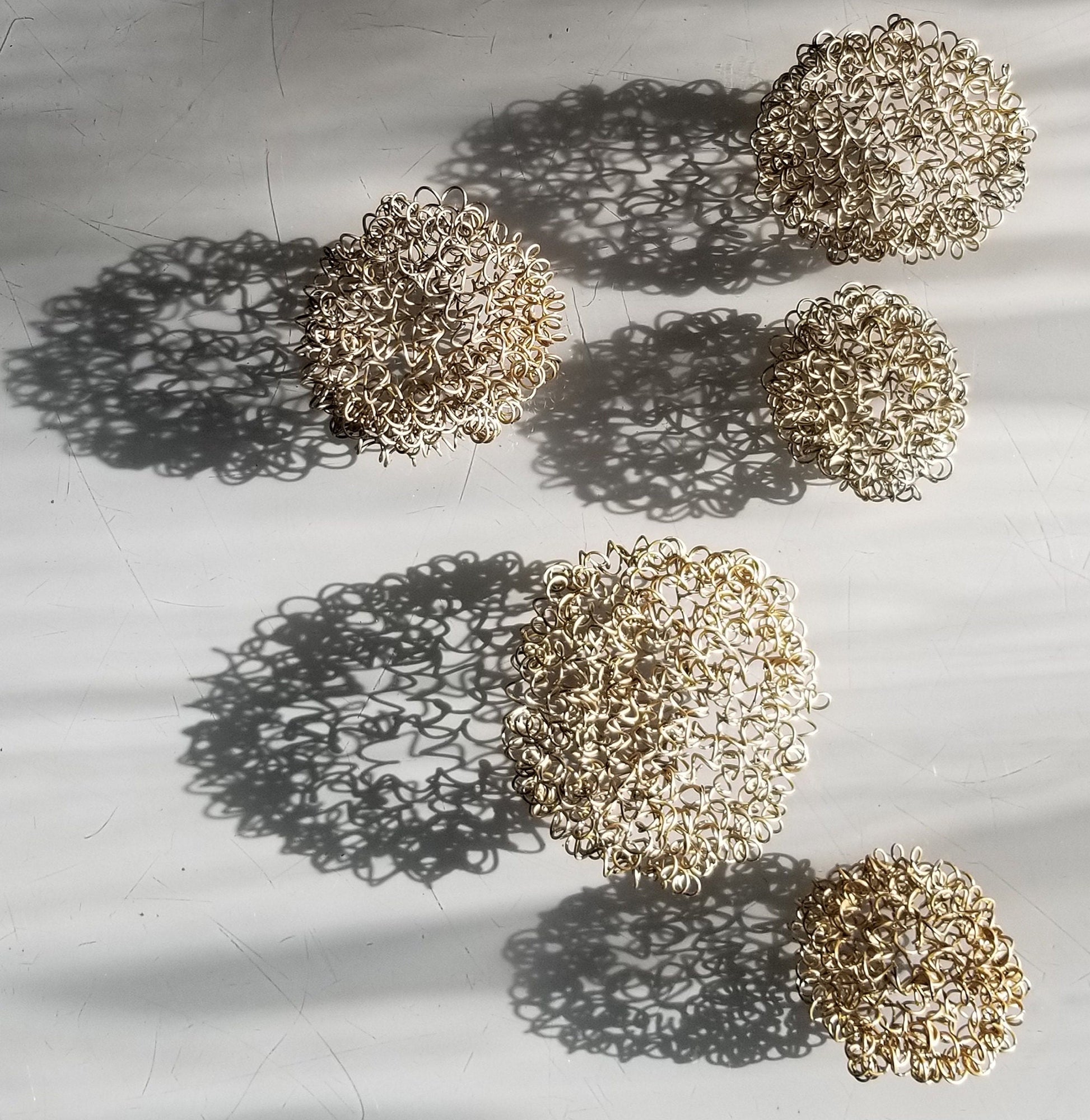 Wire Ball Stocking Stuffer Christmas Tree Ornament Metal Ornament Holiday Ball Handmade Holiday Decorations Commercial Interior Decor