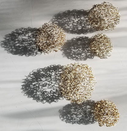 Wire Ball Stocking Stuffer Christmas Tree Ornament Metal Ornament Holiday Ball Handmade Holiday Decorations Commercial Interior Decor