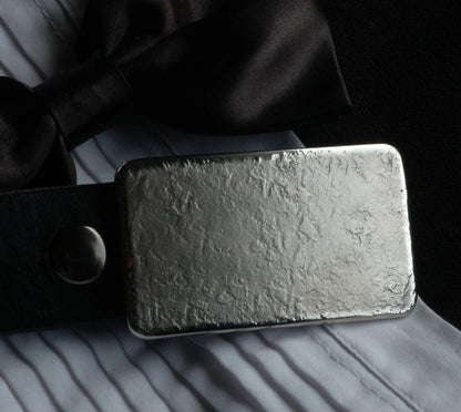 Belt Buckle for 2" Belt Hand Forged Stainless Steel Buckle Anvil Textured Classic Jean Buckle Hypoallergenic Accessory Buckle For 2" Belt
