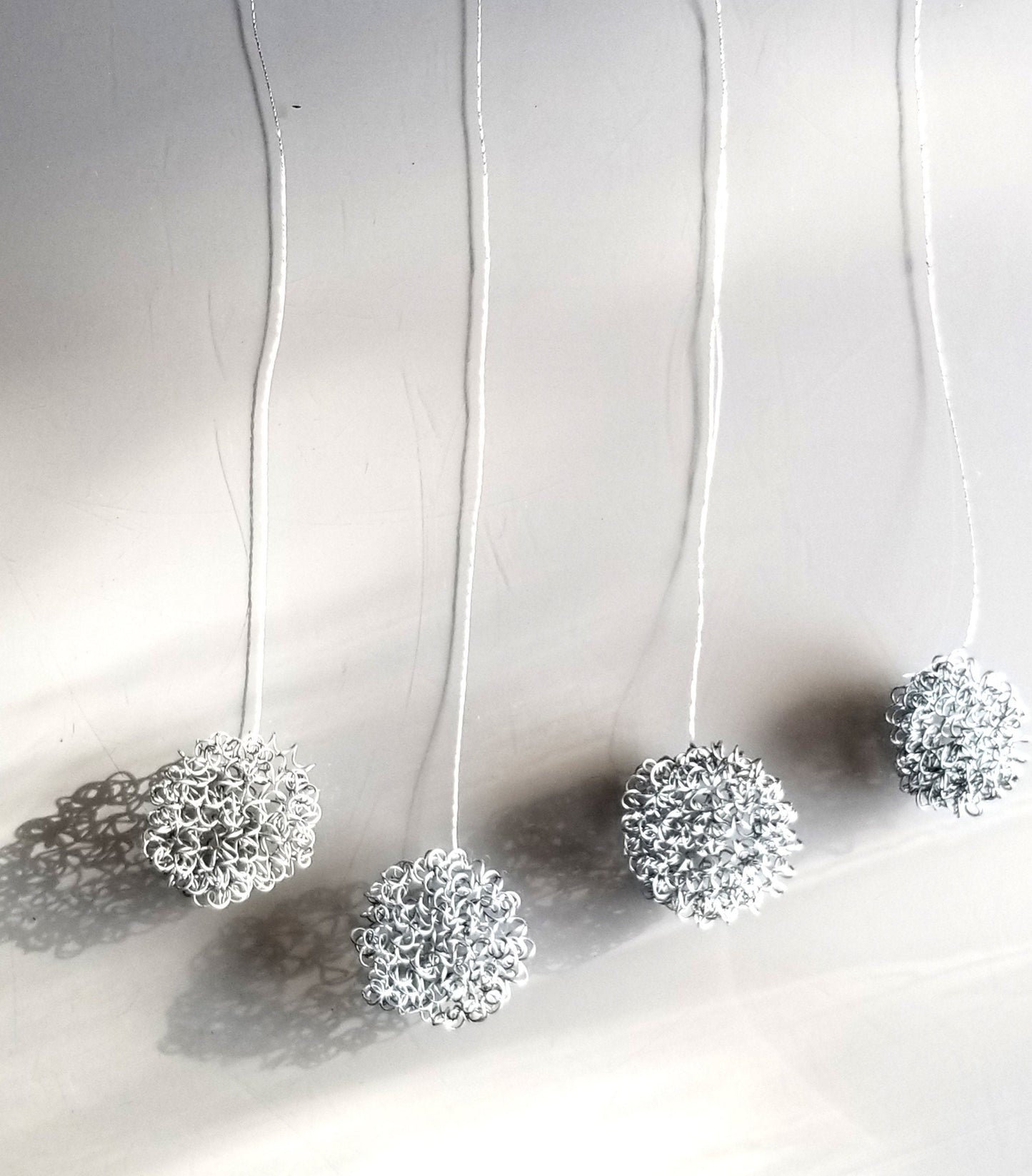 Wire Ball Stocking Stuffer Christmas Tree Ornament Metal Ornament Holiday Ball Handmade Holiday Decorations Commercial Interior Decor