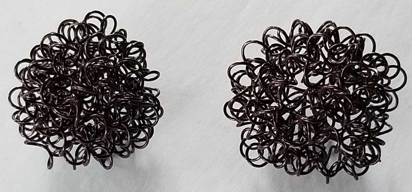 Wire Balls Christmas Tree Ornaments Twisted Metal Metal Ornaments Holiday Balls Handmade Holiday Decorations Commercial Interior Decor