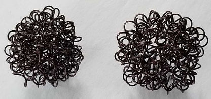 Wire Balls Christmas Tree Ornaments Twisted Metal Metal Ornaments Holiday Balls Handmade Holiday Decorations Commercial Interior Decor