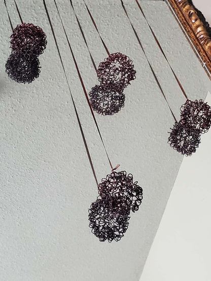 Wire Ornament Christmas Decoration Twisted Metal Unique Decor Holiday Ball Handmade Holiday Decor Commercial Interior Decor Window Decor