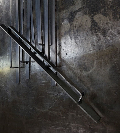 Slim Door Pulls 16" x 5/8" Made from 1/8" Steel Raw, Black or Bronze, Cottage Screen Door Light Door Pulls Custom Sizes Available