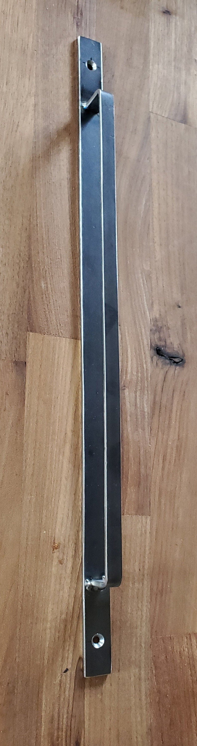 Slim Door Pulls 16" x 5/8" Made from 1/8" Steel Raw, Black or Bronze, Cottage Screen Door Light Door Pulls Custom Sizes Available