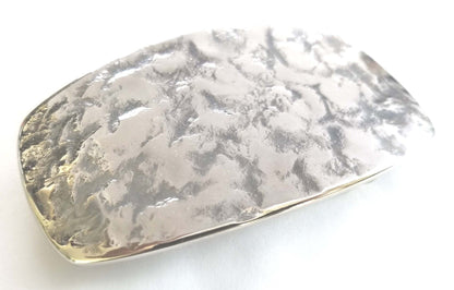 Blue Jean Buckle Belt Buckle Hand Forged Blue Gold or Blue Silver Signed Original Stainless Steel Buckle for Jeans Unisex Gifts w/ Gift Bag