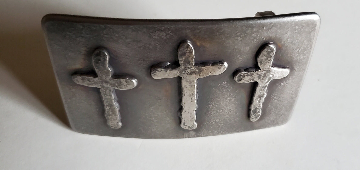 Cross Belt Buckle Old Rugged Cross Hand Forged Stainless Steel or Bronze Hypoallergenic Gifts Christian Gifts CROSS Buckle For Blue Jeans