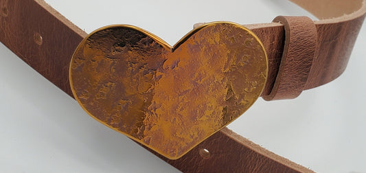 Gold Heart Buckle
Hand Forged