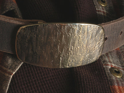 Belt & Buckle Set, Gold or Silver, Workwear Accessories, Western Wear, Rodeo Cowboy Accessories Includes 1.5" Leather Snap Belt and Gift Bag