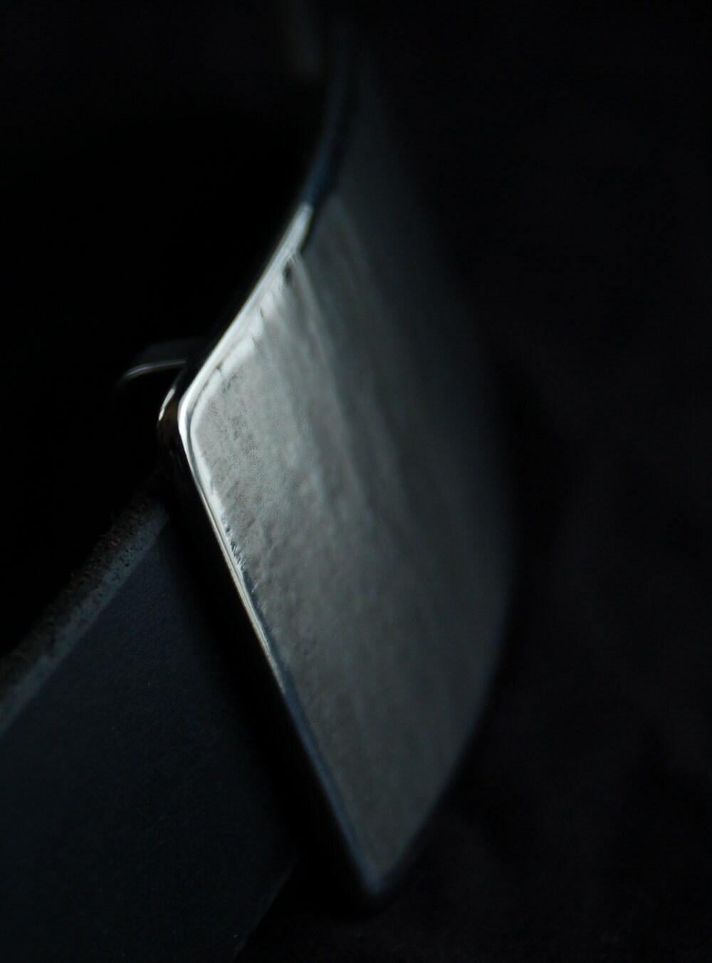 Belt & Buckle Set Silver Woodgrain Buckle and Belt Signed Original Hypo Allergenic Buckle w Leather Belt Jean Buckle w/ Made to Measure Belt