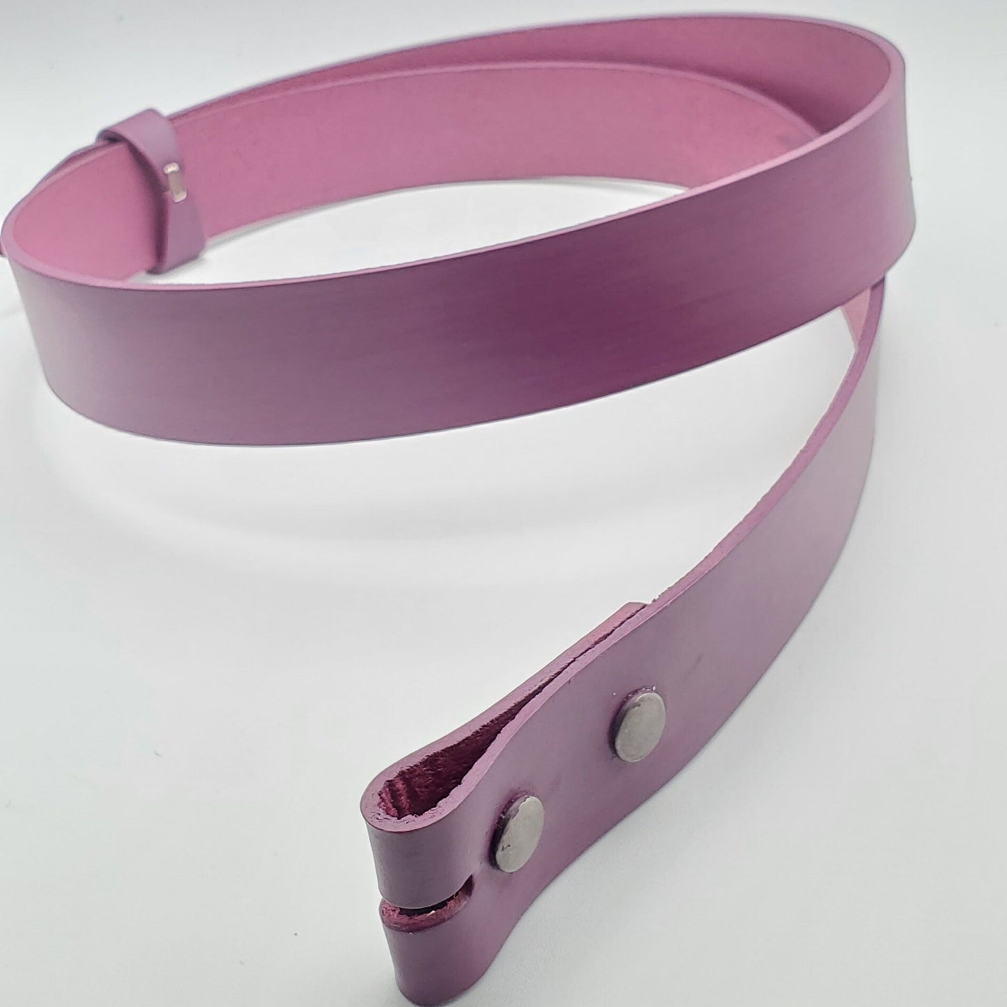 Purple Snap Belt Hand Dyed Leather Unisex Belt Coloured Belts Grape Belt with Snaps Coloured Belt Belt for Jean Belt for Suit Belt for Golf