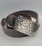 Bucke & Belt SET Skater Gear Jean Buckle Streetwear Forged Stainless Steel Hypoallergenic Accessories Unisex Belt Buckle and 1.5" Belt