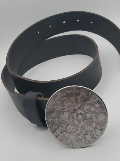 Round Belt & Buckle Hypoallergenic Buckle and Belt Gift for Her Stainless Steel Buckle Dress Buckle or Blue Jean Buckle and Belt