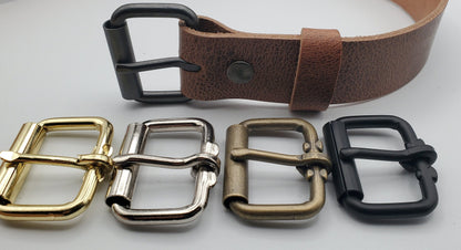 Belt & Buckle Unisex Gift Choose Your Colour Combo for Work Gear Dress or Blue Jeans 1-1/2" Belt Gold, Silver, Antique Silver / Gold, Black
