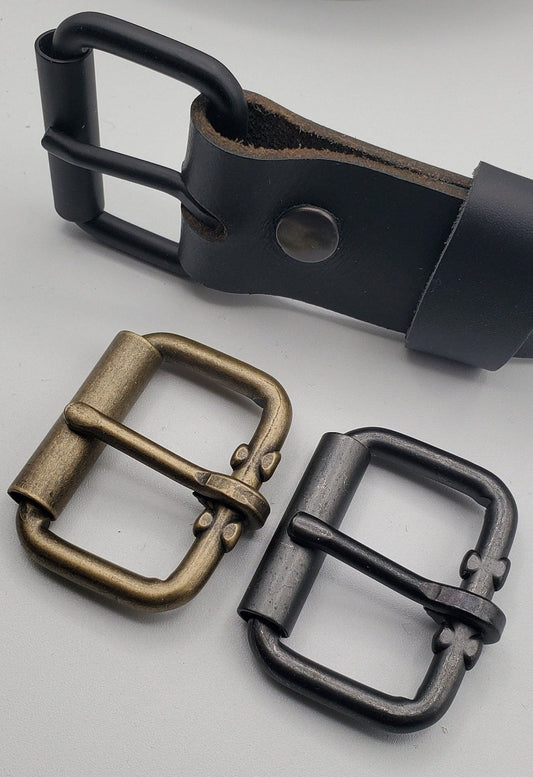 Belt & Buckle Unisex Gift Choose Your Colour Combo for Work Gear Dress or Blue Jeans 1-1/2" Belt Gold, Silver, Antique Silver / Gold, Black