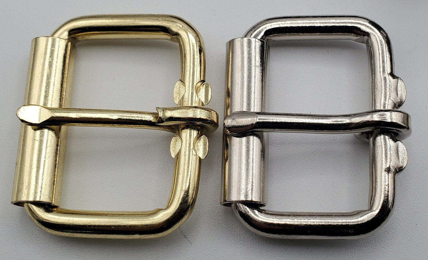 1-1/2" Belt & Buckle Unisex Gift Choose Your Colour Combo for Work Gear Dress or Blue Jeans Belt Gold, Silver, Antique Silver / Gold, Black