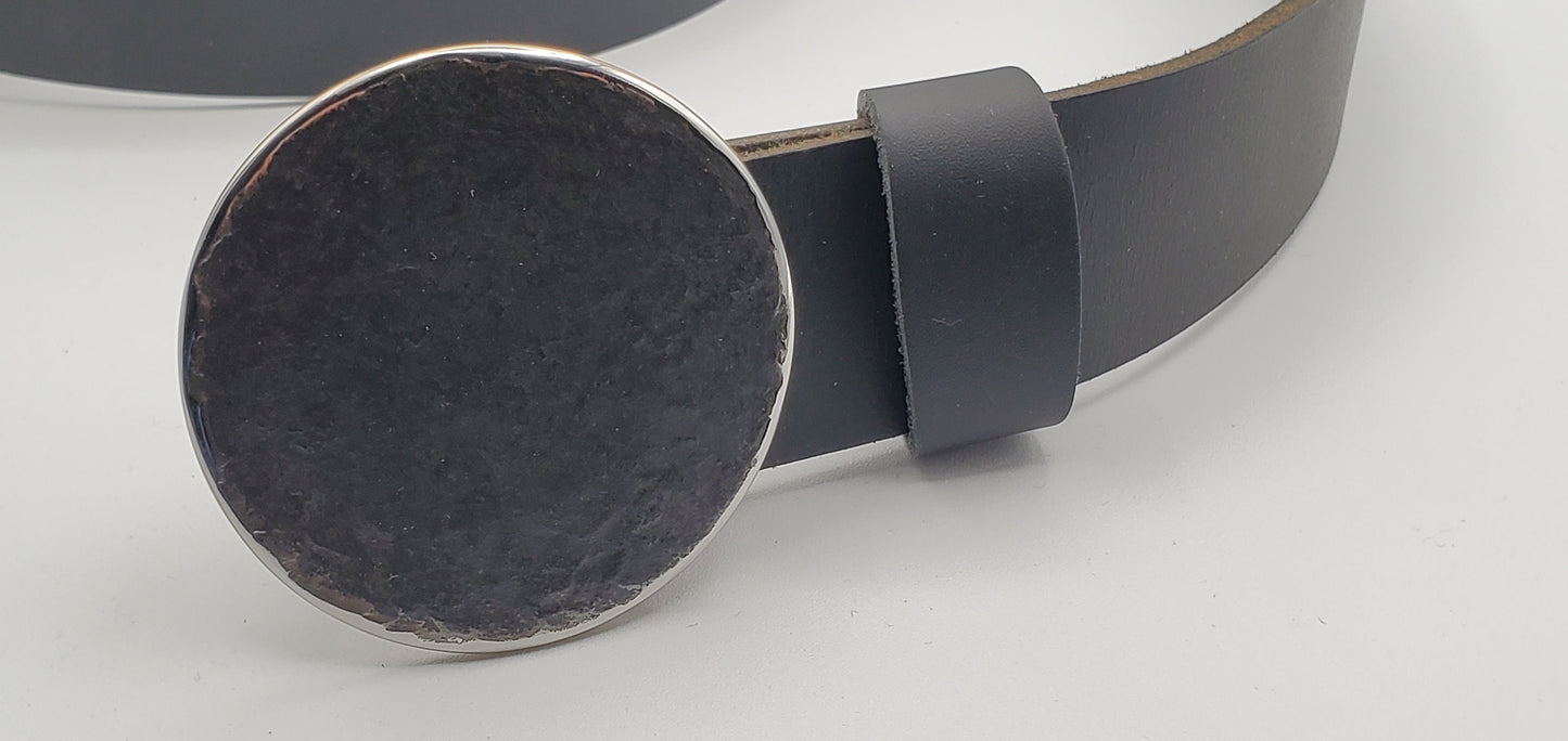 Round Belt & Buckle Hypoallergenic Buckle and Belt Gift for Her Stainless Steel Buckle Dress Buckle or Blue Jean Buckle and Belt