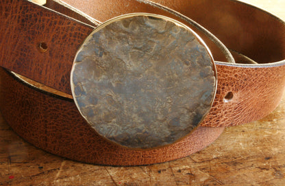 Round Belt & Buckle Hypoallergenic Buckle and Belt Gift for Her Stainless Steel Buckle Dress Buckle or Blue Jean Buckle and Belt