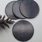 Leather Anniversary, Mother's Day Gift Four Trivets Variety of Colour Hand-Dyed Leather Drink Coasters Housewarming Gift, Host Gift, Barware