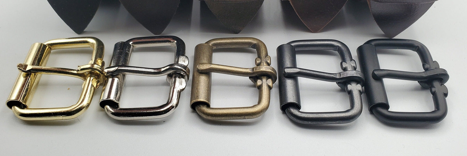 Belt & Buckle Unisex Gift Choose Your Colour Combo for Work Gear Dress or Blue Jeans 1-1/2" Belt Gold, Silver, Antique Silver / Gold, Black