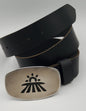 Farmer Gift, Seed Time & Harvest Buckle with Leather Belt Hand Forged Stainless Steel Fits 1.5" Leather Belt for Jeans and Gift Bag