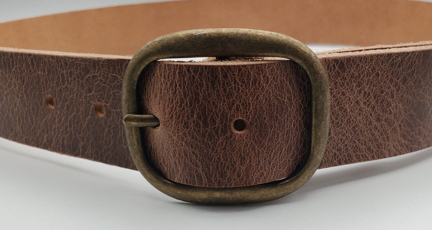 Simple Belt & Buckle Unisex Gift Choose Your Colour Combo for Work, Dress or Blue Jeans 1-1/2" Belt w choice of Buckle Colour