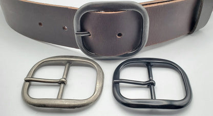 Simple Belt & Buckle Unisex Gift Choose Your Colour Combo for Work, Dress or Blue Jeans 1-1/2" Belt w choice of Buckle Colour