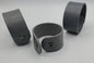 Gray Leather Cuff Father's Day or Mother's Day Bracelet with snaps Unisex Wrist Cuff w/ Snaps Boyfriend Gift or Girlfriend Gift w Gift Bag