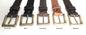 Dark Brown Belt & Simple Buckle Unisex Gift Distressed Belt Copper Buckle Black Belt and Buckle Work Gear Belt for Jeans or Suits