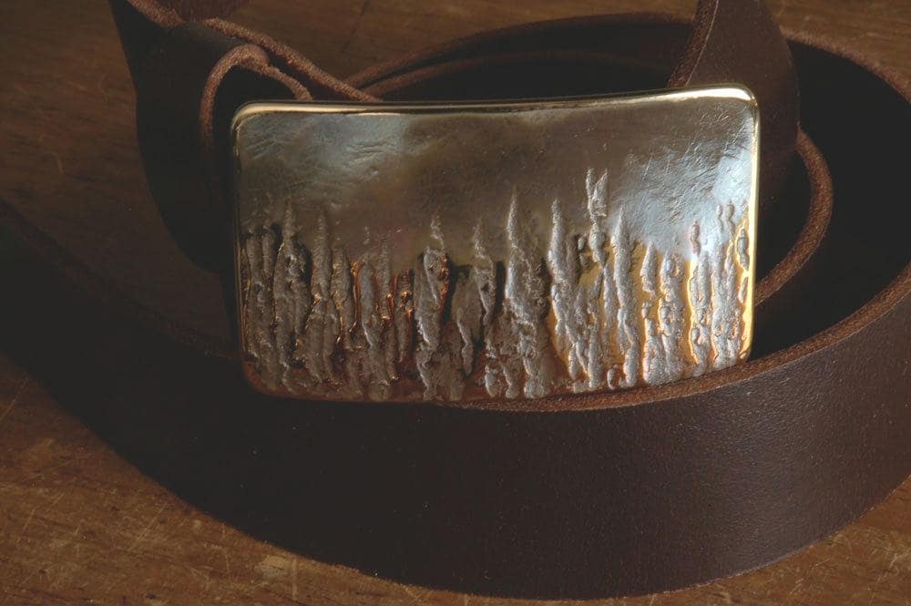 Fireman Gift, Belt & Buckle, Firefighter's Gift, Canadian Wildfires, First Responder Gift, Buckle Fits 1.5" Blue Jeans, Work Wear Accessory