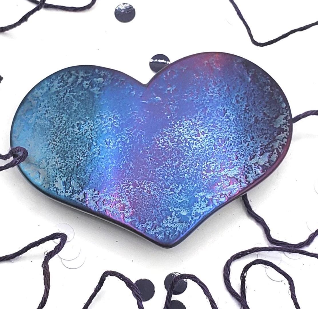 Heart Buckle Lover's Gift Sweet 16 Purple Heart Hand Forged Heart Buckle Gift for Gal Anniversary Gift Buckle Fits 1.5" Belt for Jean