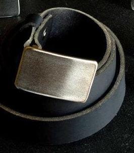 Belt Buckle Jean Buckle Unisex Silver Hypoallergenic Buckle Handcrafted Stainless Steel Accessories Unisex Gift Buckle Fits 1-1/2" Belt