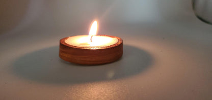 Leather Tea Light Holder Tea Light and Gift Bag Housewarming Gift Giving Recycled Leather Candle Holder Leather Gift Anniversary Gift