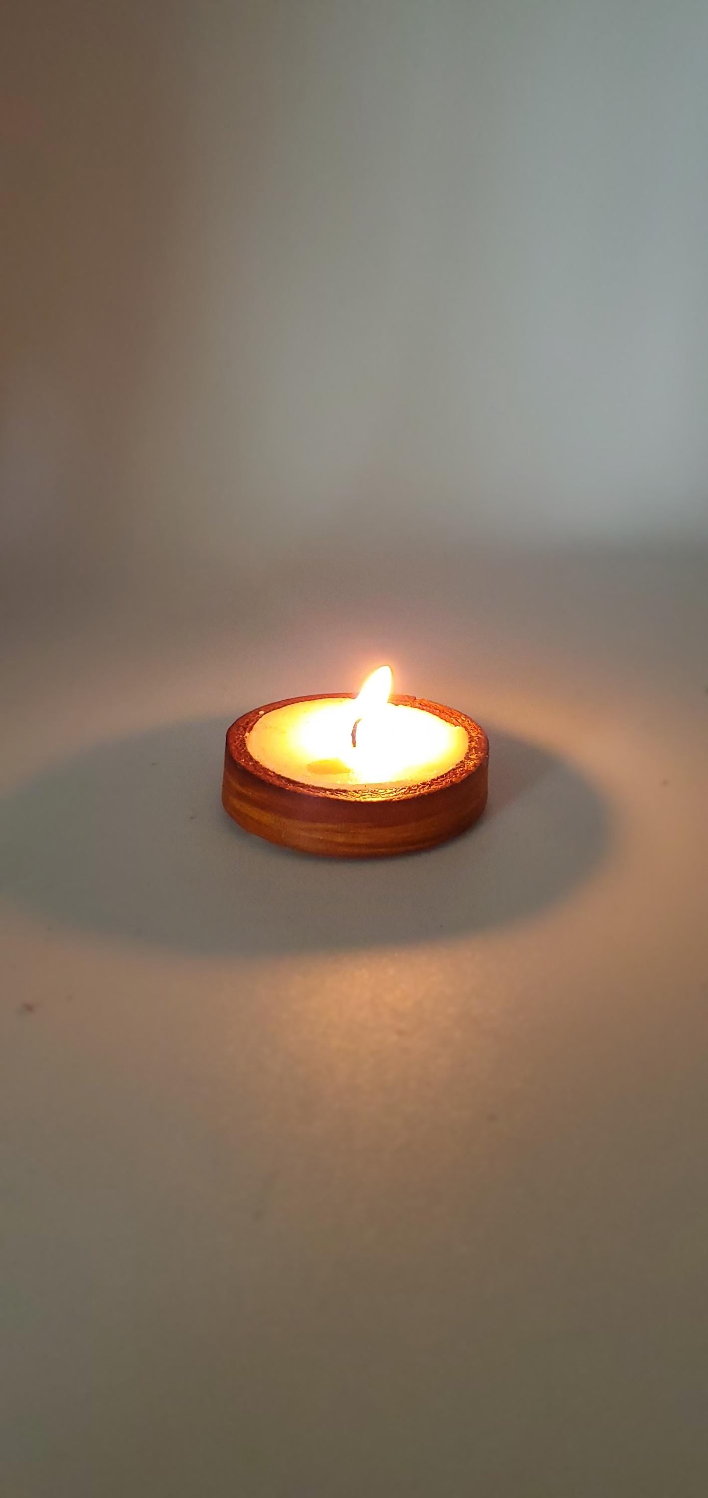 Leather Tea Light Holder Tea Light and Gift Bag Housewarming Gift Giving Recycled Leather Candle Holder Leather Gift Anniversary Gift