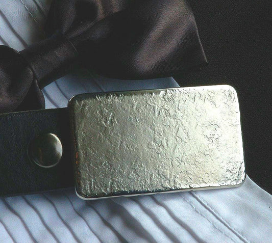 Belt Buckle for 2" Belt Hand Forged Stainless Steel Buckle Anvil Textured Classic Jean Buckle Hypoallergenic Accessory Buckle For 2" Belt