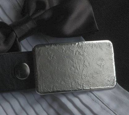 Unisex Belt Buckle, Stainless Steel Buckle, Blacksmith Textured, Classic Men's Suit Buckle, Hypoallergenic Buckle Fits 1-1/4" Belt