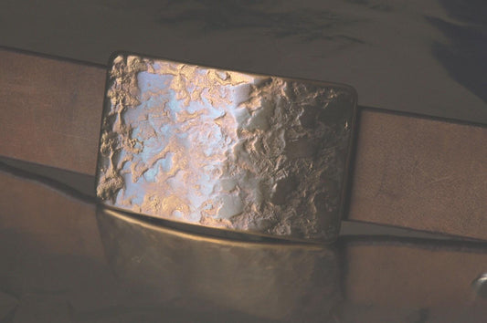 Bronze Buckle & 2" Belt Made in Canada For Jeans Stainless Steel Buckle Unisex Buckle For Two Inch Belt For Jeans