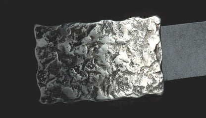 RAP Belt Buckle Black & Silver Buckle Hand Forged Anvil Textured Buckle for Work Wear or Jeans Rugged Outdoor Gear Fits 1-1/2" Belt